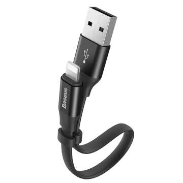 Baseus svižný lightning kabel 23cm šedý