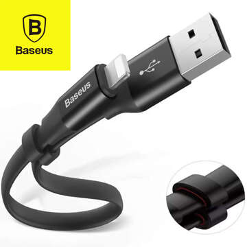 Baseus svižný lightning kabel 23cm šedý