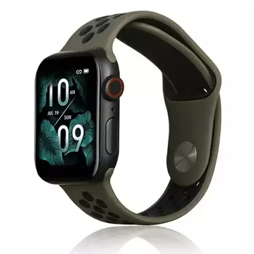 Beline Sport silikonový řemínek pro chytré hodinky pro Apple Watch 38/40/41 mm hnědá/černá hnědá/černá