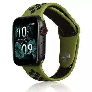 Beline Sport silikonový řemínek pro chytré hodinky pro Apple Watch 38/40/41 mm zelená/černá zelená/černá