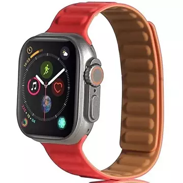 Beline pasek Apple Watch Magnetic 42/44/45/49 mm cerwony /červené