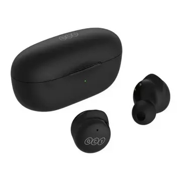 Bezdrátová Bluetooth 5.1 TWS sluchátka QCY Buds T17 Signle Point pouzdro černé