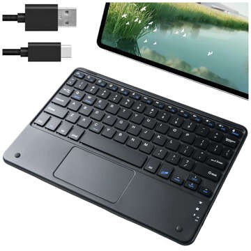 Bezdrátová klávesnice s Bluetooth touchpadem touchpad pro PC TV tablet USB-C Alogy Wireless Black