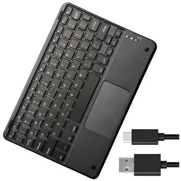 Bezdrátová klávesnice s Bluetooth touchpadem touchpad pro PC TV tablet USB-C Alogy Wireless Black