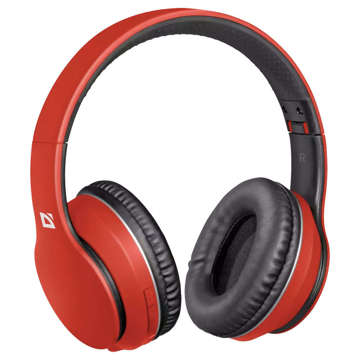 Bezdrátová sluchátka B580 Bluetooth 5.0 MP3 na uši s mikrofonem červený
