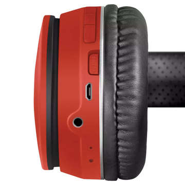Bezdrátová sluchátka B580 Bluetooth 5.0 MP3 na uši s mikrofonem červený