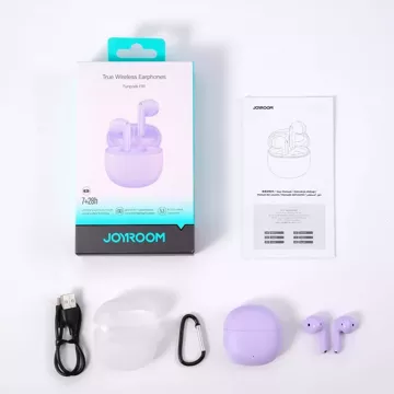 Bezdrátová sluchátka TWS Joyroom Funpods JR-FB1 Bluetooth 5.3 – fialová