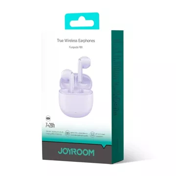 Bezdrátová sluchátka TWS Joyroom Funpods JR-FB1 Bluetooth 5.3 – fialová