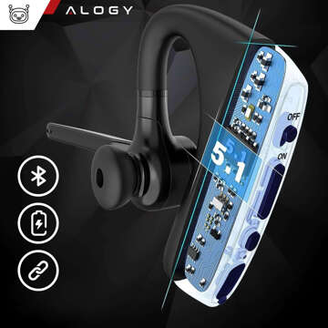 Bezdrátová sluchátka do uší Alogy Bluetooth 5.1 CVC8.0 ETUI