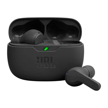 Bezdrátová sluchátka do uší JBL Wave Beam Bluetooth 5.2 IP54 IPX2 - černá