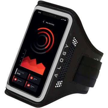 Běžecké pouzdro Alogy WaterProof Sport ArmBand vodotěsné pouzdro na ruku pro telefon 6,7 palce černé