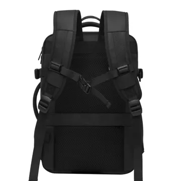 Cestovní batoh Bange BackPack business rozšiřitelný batoh Prostorná taška na 17,3" notebook s USB portem Černá