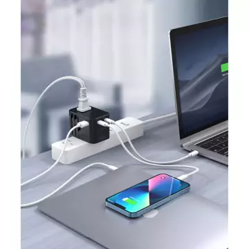 Choetech Fast Universal GaN Travel Charger 2 x USB Type C / USB 65W Power Delivery Černá (PD5009-BK)