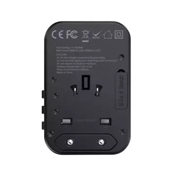 Choetech Fast Universal GaN Travel Charger 2 x USB Type C / USB 65W Power Delivery Černá (PD5009-BK)