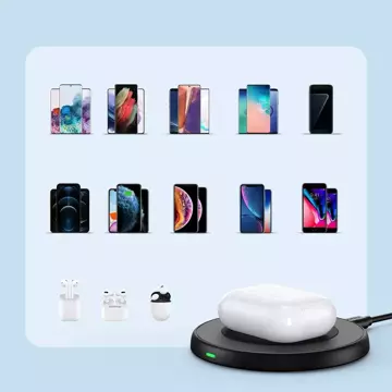 Choetech Qi bezdrátová nabíječka 10W USB kabel - micro USB černý (T526-S)