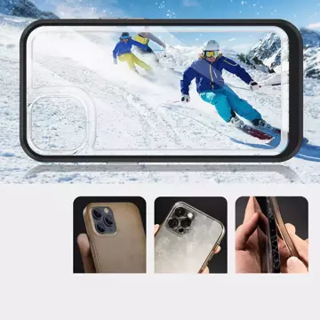 Čirý obal 3v1 pro iPhone 13 mini gelový kryt s rámečkem černý