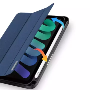 DUX DUCIS Domo skládací kryt obal na tablet s funkcí Smart Sleep stojánek iPad mini 2021 modrý