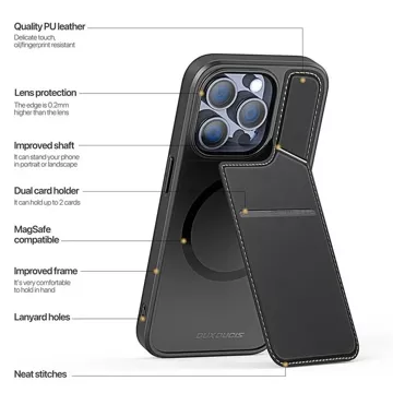 DUX DUCIS Rafi II Mag pouzdro - zadní kryt pouzdro se stojánkem, kompatibilní s MagSafe pro iPhone 14 Pro Max