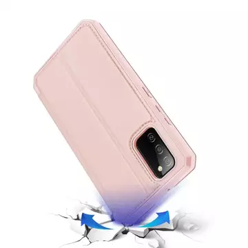 DUX DUCIS Skin X pouzdrový kryt s flipem Samsung Galaxy A02s EU růžový