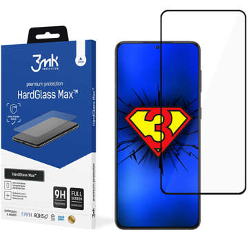 Displej z tvrzeného skla 3mk HardGlass Max pro Samsung Galaxy S23 Black