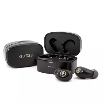 Dokovací stanice Bluetooth pro sluchátka Guess GUTWSJL4GBK TWS Black / Black 4G