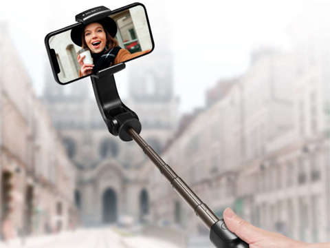 Držák na selfie Stick Spigen S610W gimbal stativ Black