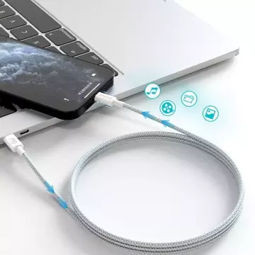 Dudao L6E kabel USB typu C - Lightning PD 20W bílý (L6E)