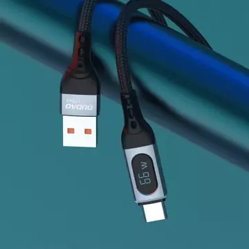 Dudao USB kabel - USB Typ C rychlé nabíjení PD 66W černý (L7Max)