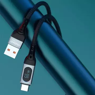 Dudao USB kabel - USB Typ C rychlé nabíjení PD 66W černý (L7Max)