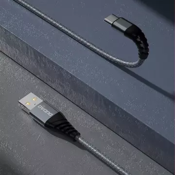 Dudao kabel USB - USB Type C 6A kabel 1 m šedý (TGL1T)