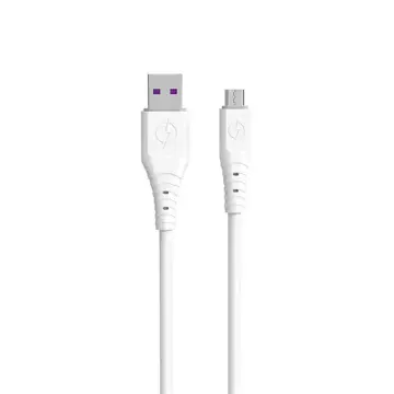 Dudao kabel USB kabel - micro USB 6A 1 m bílý (TGL3M)