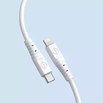 Dudao kabel, kabel USB typu C - Lightning 6A 65W PD bílý (TGL3X)