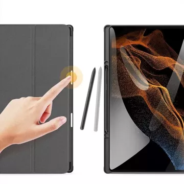 Dux Ducis Domo skládací pouzdro s prostorem pro stylus pro Samsung Galaxy Tab S9 Ultra, černé