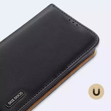 Dux Ducis Hivo Leather Flip Cover Originální kožená peněženka na karty a dokumenty iPhone 14 Pro Max Brown