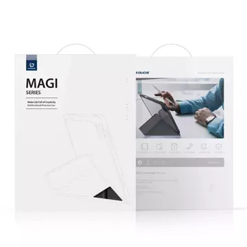 Dux Ducis Magi pouzdro pro iPad mini 2021 chytrý kryt se stojánkem a úložištěm pro Apple Pencil černý