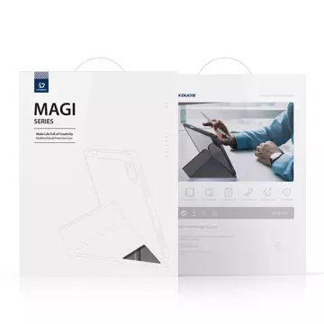 Dux Ducis Magi pouzdro pro iPad mini 2021 chytrý kryt se stojánkem a úložištěm pro Apple Pencil šedá