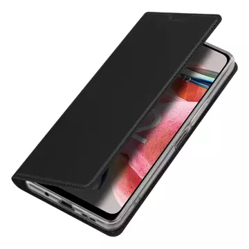 Dux Ducis Skin Pro Case pro Xiaomi Redmi Note 12 Flip Card Wallet Stand Black