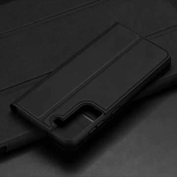 Dux Ducis Skin Pro Flip ochranné pouzdro kožené pro Samsung Galaxy S21 Plus 5G černé sklo
