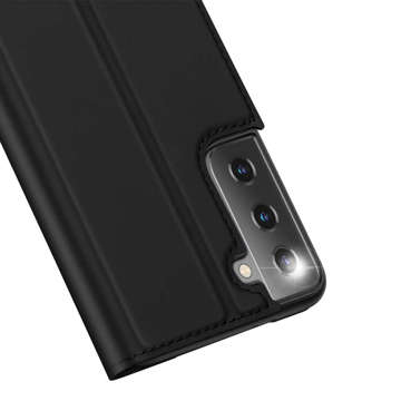 Dux Ducis Skin Pro Flip ochranné pouzdro kožené pro Samsung Galaxy S21 Plus 5G černé sklo