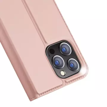 Dux Ducis Skin Pro holster cover flip cover pro iPhone 14 Pro Max růžový