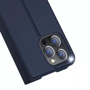 Dux Ducis Skin Pro holster cover flip cover pro iPhone 14 Pro modrý