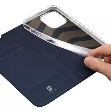 Dux Ducis Skin Pro holster cover flip cover pro iPhone 14 Pro modrý
