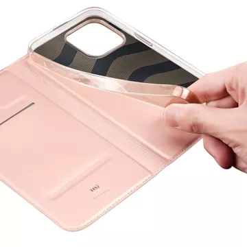 Dux Ducis Skin Pro iPhone 15 Pro pouzdro s klopou a peněženkou - růžové