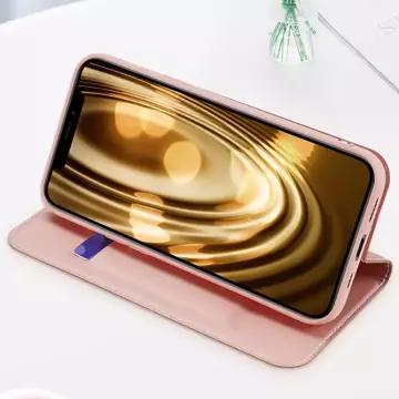 Dux Ducis Skin Pro pouzdro flipový kryt pro iPhone 13 mini růžový