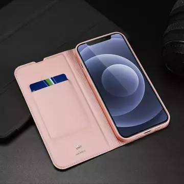 Dux Ducis Skin Pro pouzdro flipový kryt pro iPhone 13 mini růžový