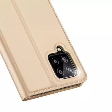 Dux Ducis Skin Pro pouzdro s flip krytem pro Samsung Galaxy A22 4G gold