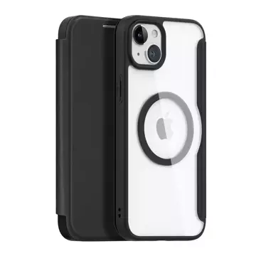 Dux Ducis Skin X Pro Case pro Apple iPhone 15 Magnetic MagSafe Flip Cover – černý