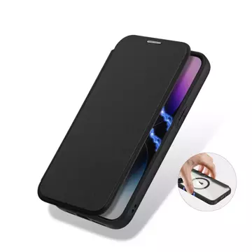 Dux Ducis Skin X Pro Case pro Apple iPhone 15 Pro Max Magnetic MagSafe Flip Cover – černý