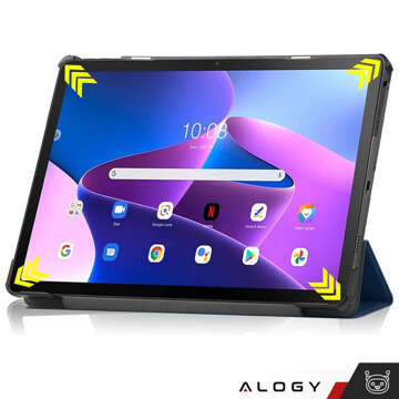 ETUI na tablet Lenovo Tab M10 FHD Plus 10.6 3 GEN 3RD 3gen 2023 TB-125FU / TB-128FU pouzdro obal knihy Granatowe