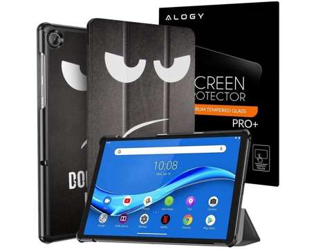 Etui Alogy Book Cover pro Lenovo M10 Plus 10.3 TB-X606 Nedotýkejte se mé podložky Szkło Alogy